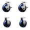 Service Caster Tool Box Caster Wheel Set 5'' Solid Polyurethane Swivel Casters, 4PK TOOL-SCC-20S520-SPUR-TLB-2-R-2 - alternate 1